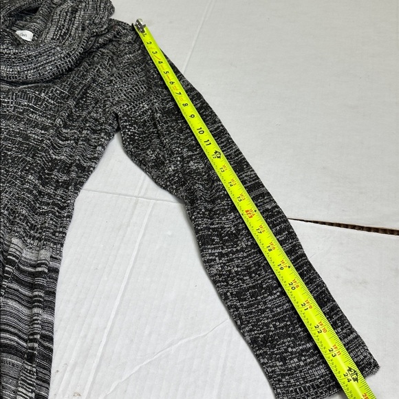 Calvin Klein Women’s 2X Gray Marled Knit Cowl Neck Long Sleeve Sweater Dress - Picture 8 of 10